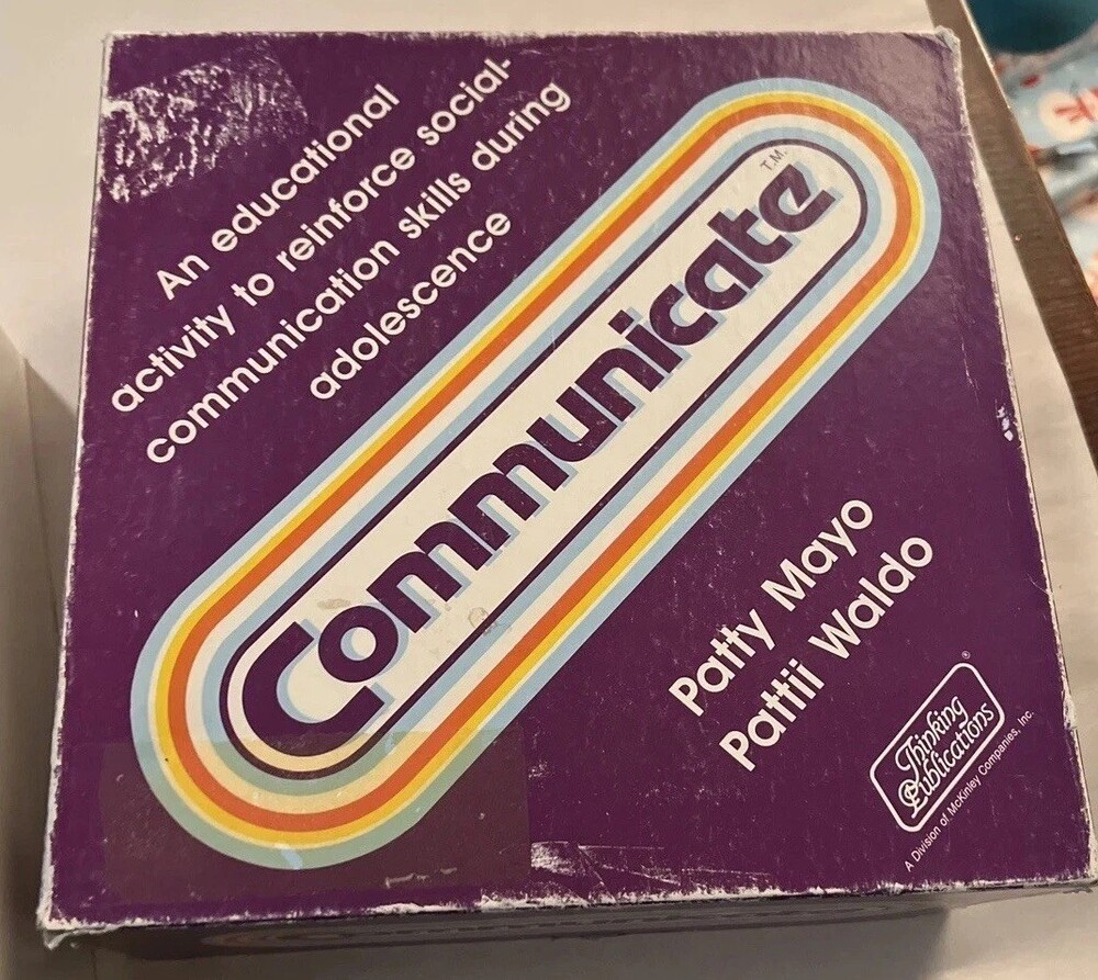Vintage Rare Communicate Board Game Thinking Publications Educational Activity